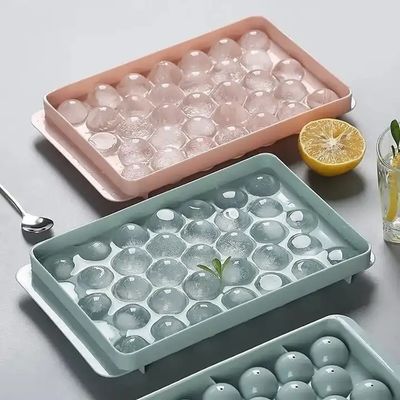 33 Cavità cerchio sfera palla rotonda Ice Cube vassoio sfera plastica Ice Ball Maker Stampo con coperchio