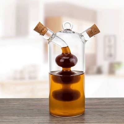 Contenitore da cucina in vetro trasparente con bolla 2 in 1 per separare il bollitore e la bottiglia
