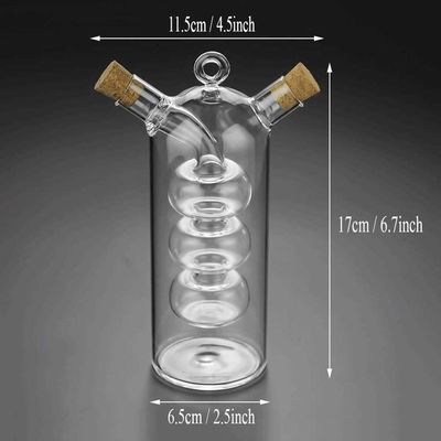 Contenitore da cucina in vetro trasparente con bolla 2 in 1 per separare il bollitore e la bottiglia