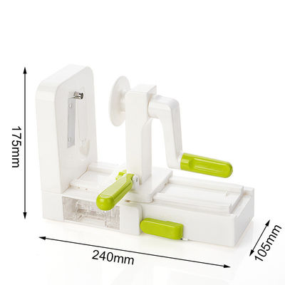 Gratter rotativo per frutta e verdura 5 in 1 Multi cucina tagliatore manuale del nastro tagliabicchiere a spirale