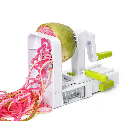 Gratter rotativo per frutta e verdura 5 in 1 Multi cucina tagliatore manuale del nastro tagliabicchiere a spirale