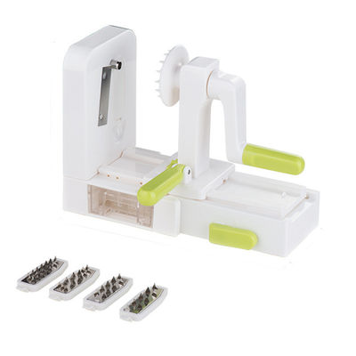 Gratter rotativo per frutta e verdura 5 in 1 Multi cucina tagliatore manuale del nastro tagliabicchiere a spirale