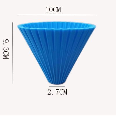 Matera da caffè in silicone di design moderno con filtro funnel riutilizzabile e gocciolante pieghevole