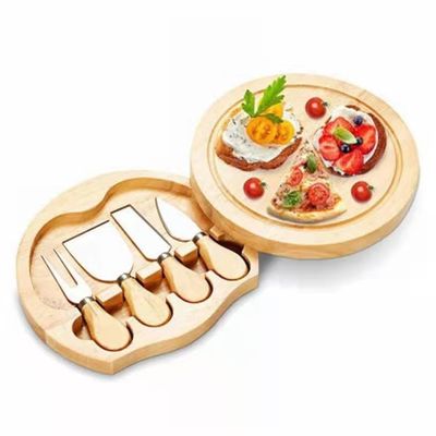 22.5*22.5*3.5cm Set di tabelloni di formaggio in bambù in legno per OEM/ODM Supportato