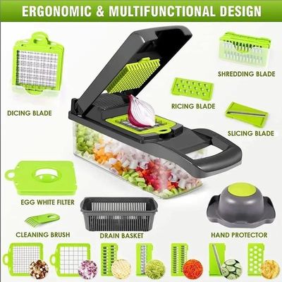 Tagliatore di ortaggi in plastica per la cucina