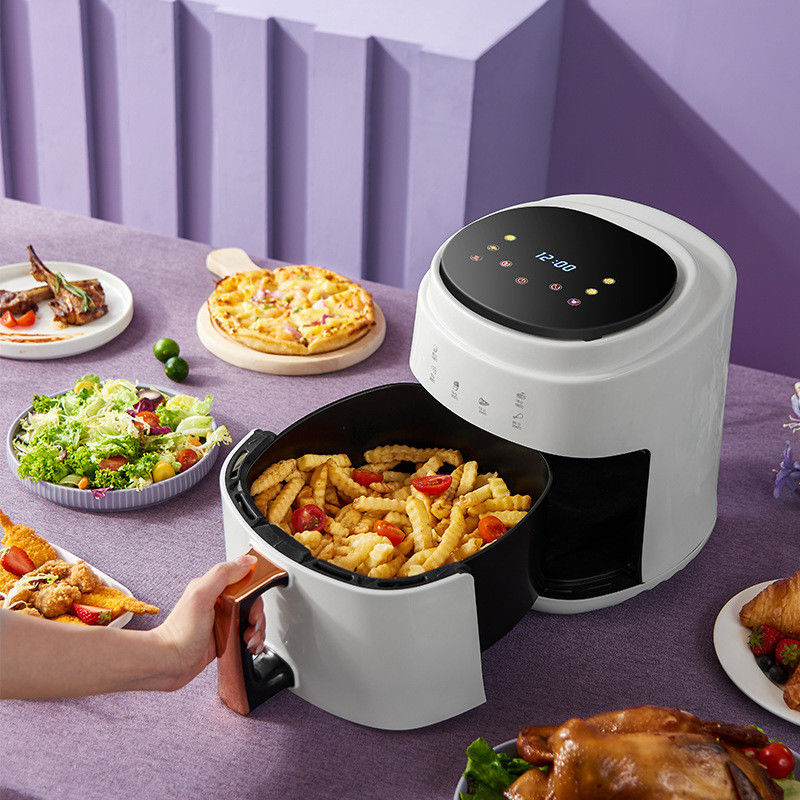 8L 1400W Smart Touch Screen Custom Oil Free Electric Deep Fryer Hot Air Fryer Adatto