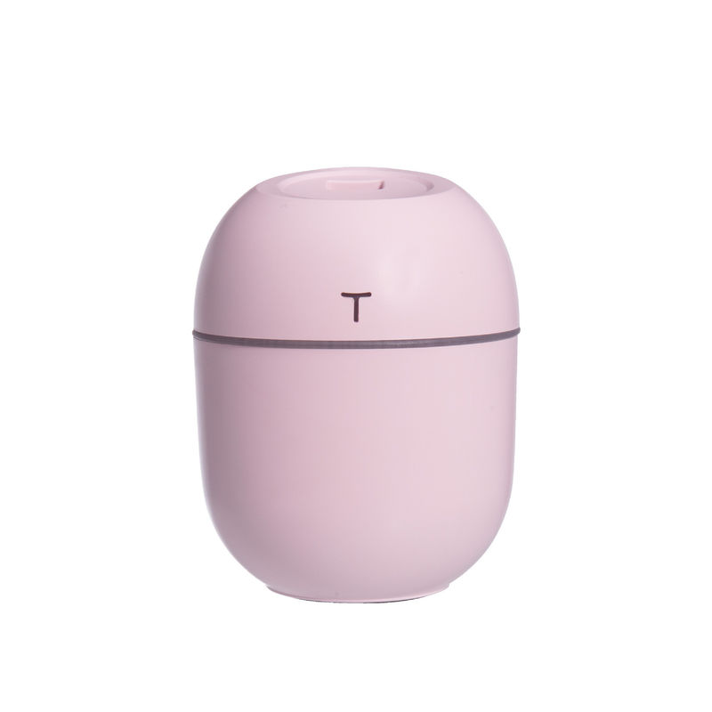 Miniumidificatore d'aria portatile ad ultrasuoni con lampada notturna a LED e diffusore di aroma rosa