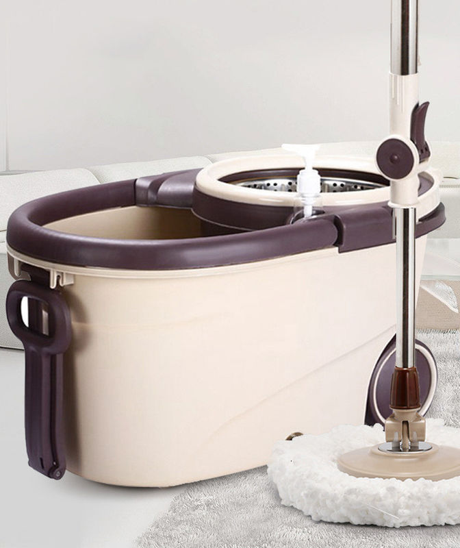 Wringer in acciaio inossidabile 360 Spin Easy Clean Cyclone Set di spazzole e secchioni per pulire pavimenti