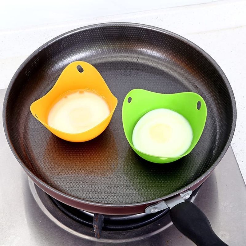 Coppe di caccia alle uova in silicone per microonde Cucine per pentole campione campione gratuito Strumenti per uova