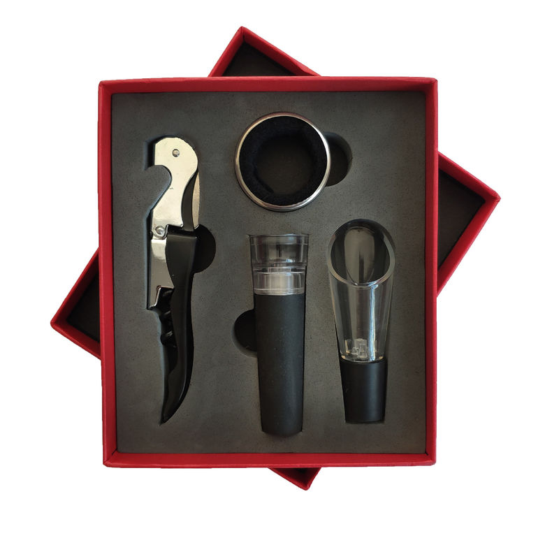 Acciaio inossidabile Red Seahorse Knife Gift Box Bar Tools Type Corkscrew Wine Opener Set