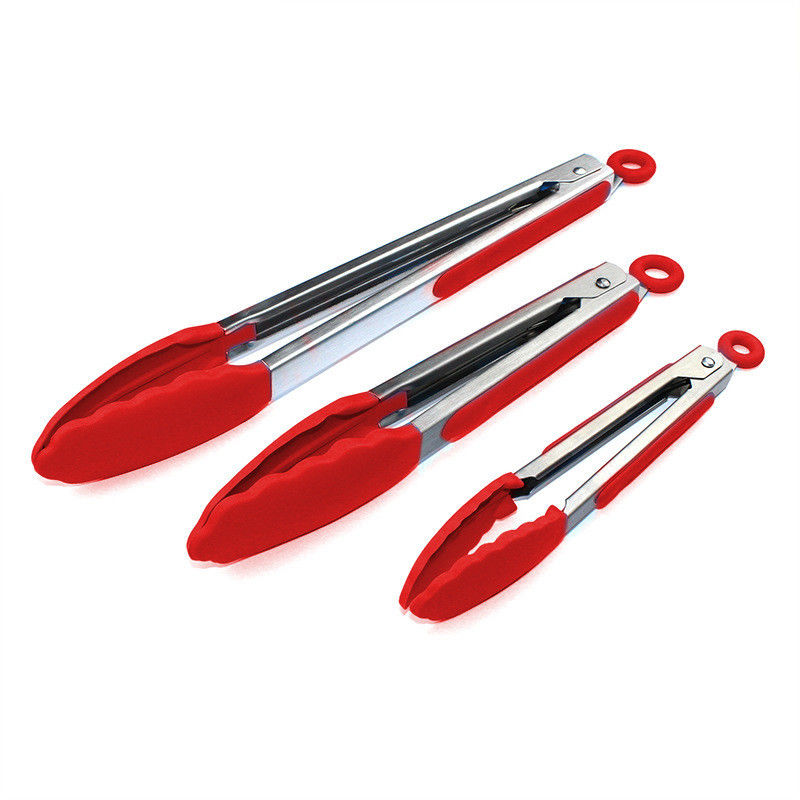 Acciaio inossidabile cucina grill Tongs per campeggio all'aperto BBQ buffet