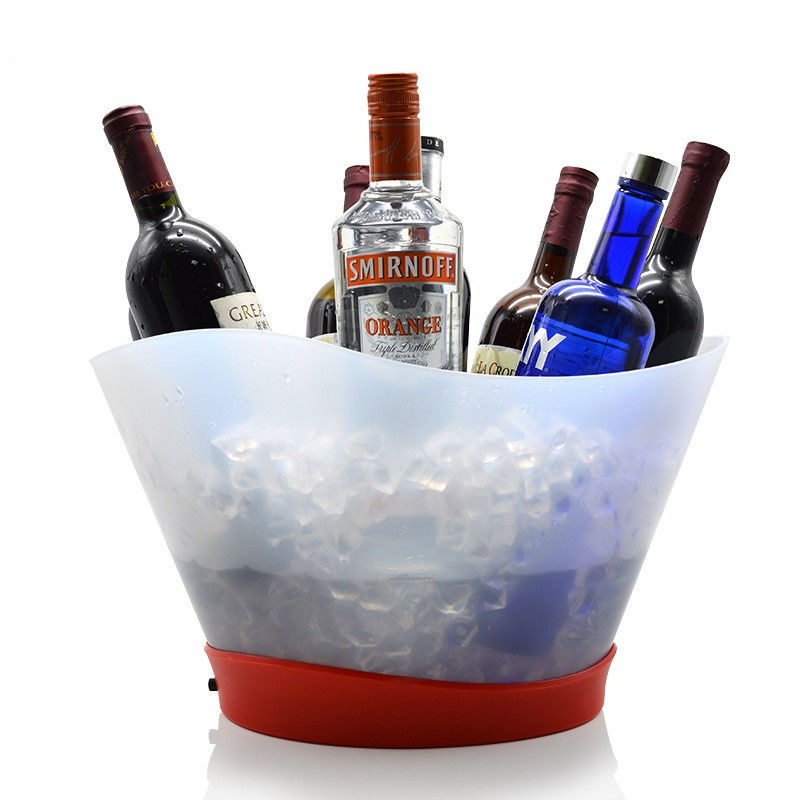 12L ricaricabile Light Up Painting Laser LED Ice Bucket per champagne e bottiglie di vino