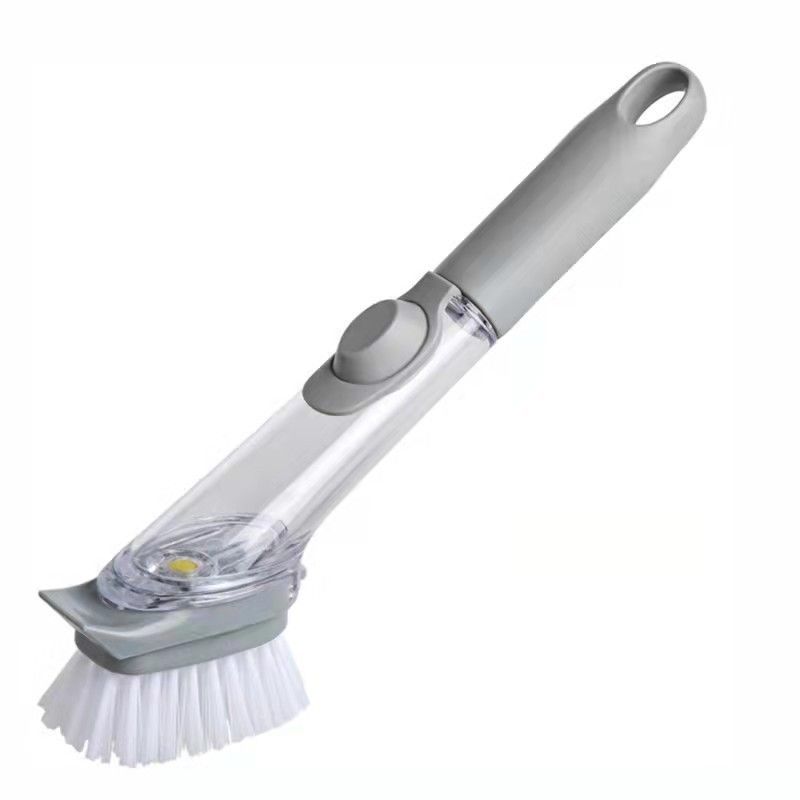 Strumenti da cucina spazzole da pulizia 2 in 1 Spazzola per lavare i piatti con manico lungo e spugna