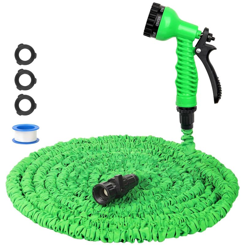 Irrigazione semplificata Magico flessibile espandibile tubo di giardino riscaldato 25-200FT con pistola da spruzzo
