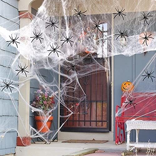 Polyester Spider Web Filato di cotone Casa infestata Decorazione per Halloween Party Requisiti