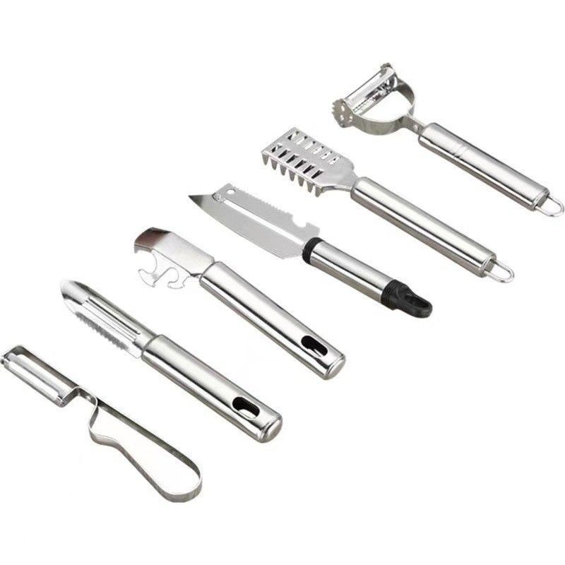 304 Stainless Steel Set di gadget da cucina 6 in 1 per l'accoppiamento di frutta e di verdura
