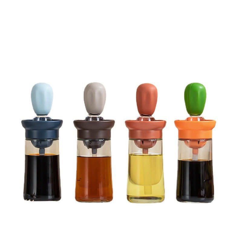 Olio di vetro superiore per la misurazione dell'olio e dell'aceto Dispenser bottiglia per cucina 6.45 * 20cm