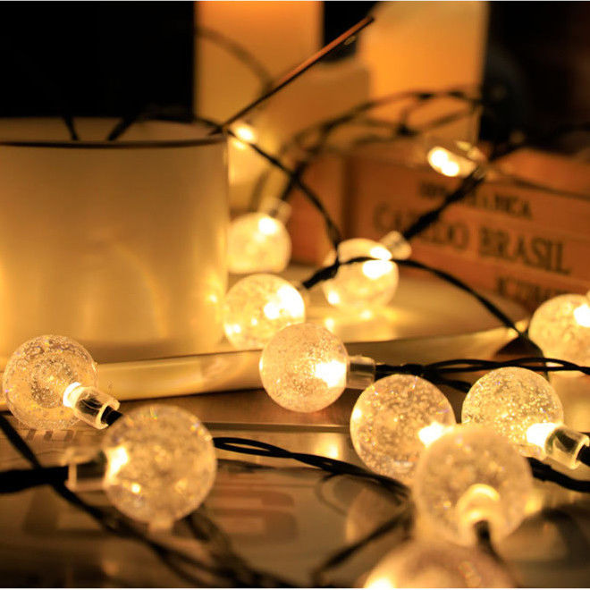 PVC caldo bianco trasparente lampadine vintage Ghirlanda luci per decorazioni di nozze fata 5-102m