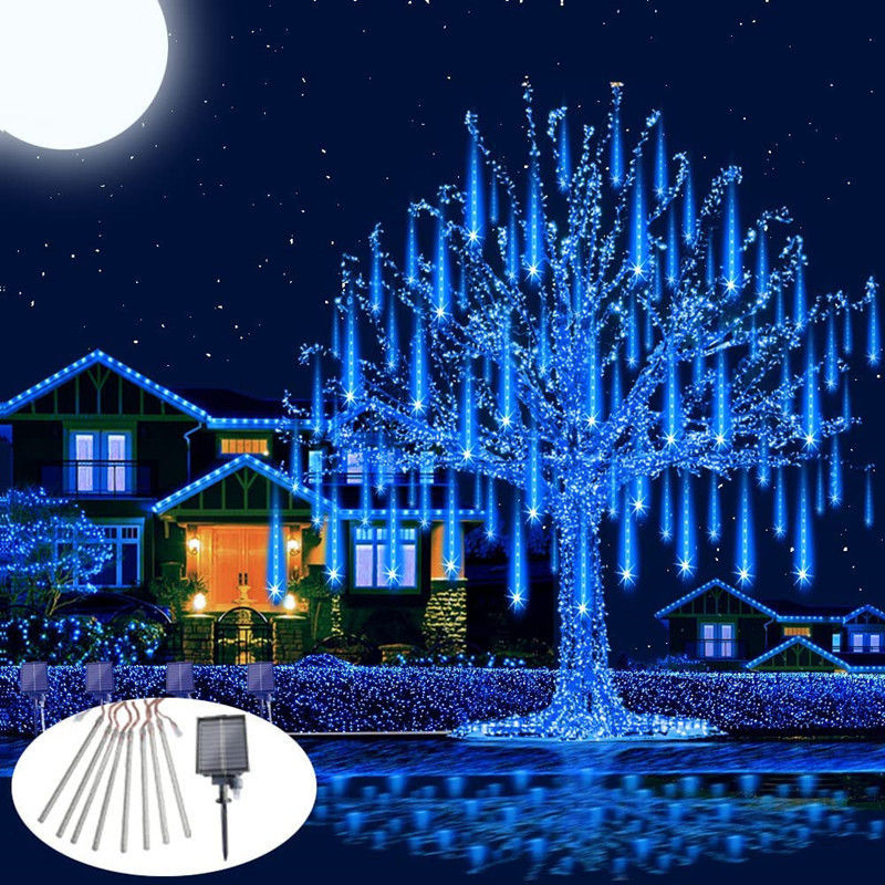 Fate di pioggia cadente luci a corda a LED in cubo per la decorazione della casa di festa di vacanza