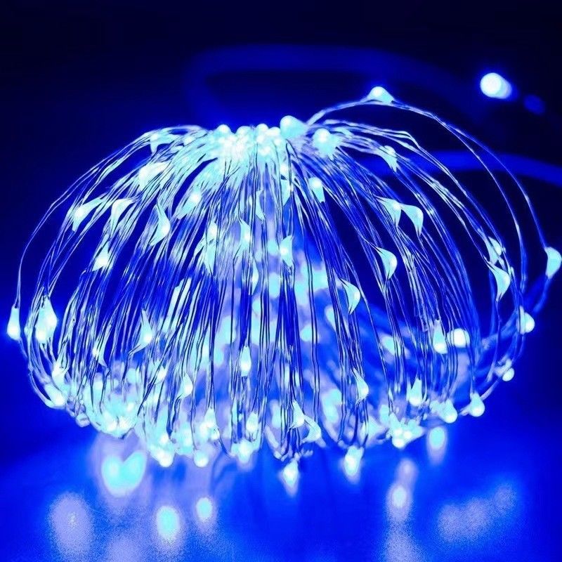 7/22/32m Acque resistenti LED Solar Copper Wire Luci per alberi di Natale con materiale PVC caldo