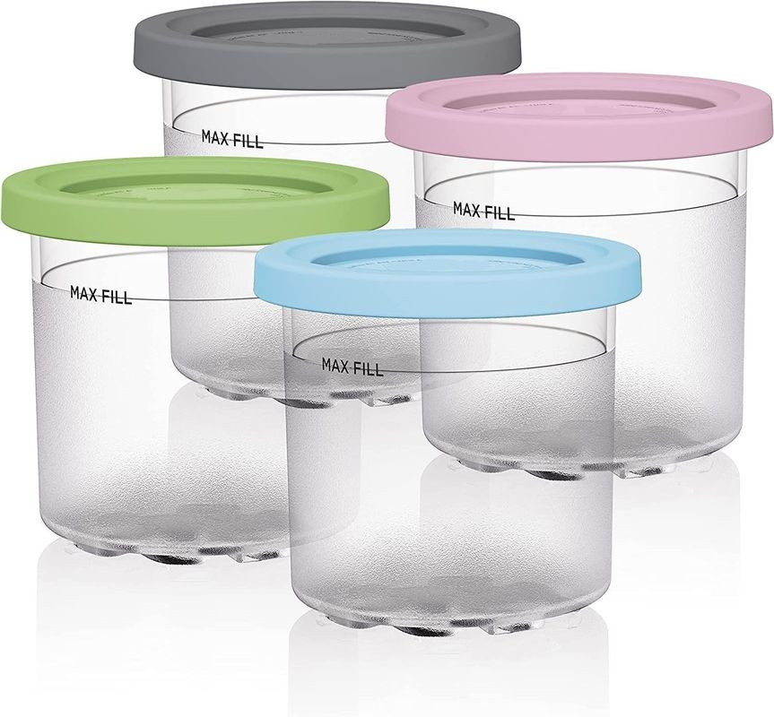 4 Pcs 600ML contenitori di gelato per NC299AMZ NC300s serie Riutilizzabile ed ecologico