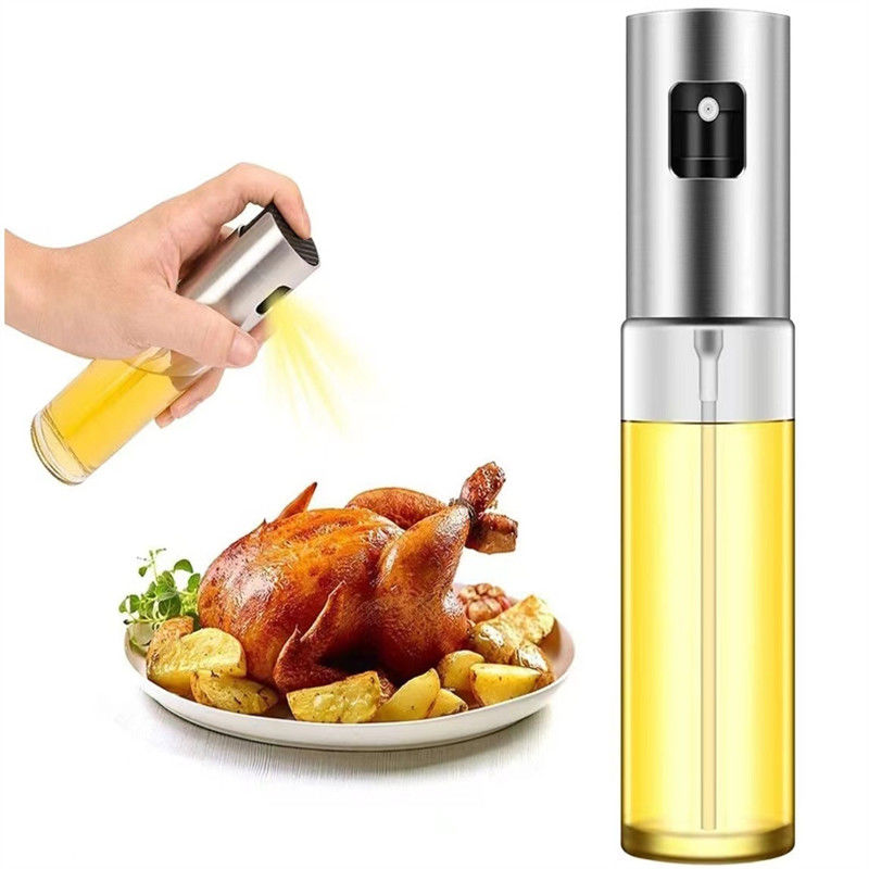 304 Acciaio inossidabile Spruzzatore di olio atomizzato Bottiglia di olio portatile per altri utensili da cucina