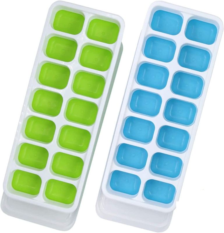 14-Taliere a cubetti di ghiaccio in materiale TPE PP con coperchio rimovibile resistente al versamento e facile da rilasciare