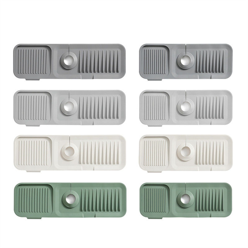 Protezione da spruzzo da lavandino in silicone, maniglia di cattura per gocciolante, pad di drenaggio, tappetino assorbente per OEM/ODM