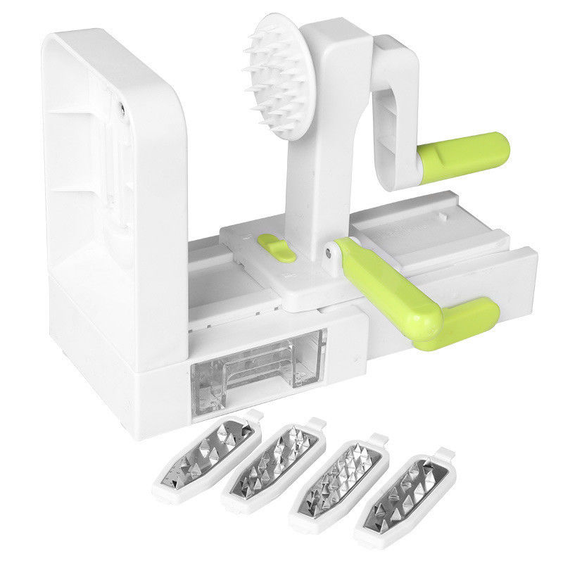Aggiornare la cottura con 5 lame Veggie Spiral Slicer ABS PS TPR 420 in acciaio inossidabile