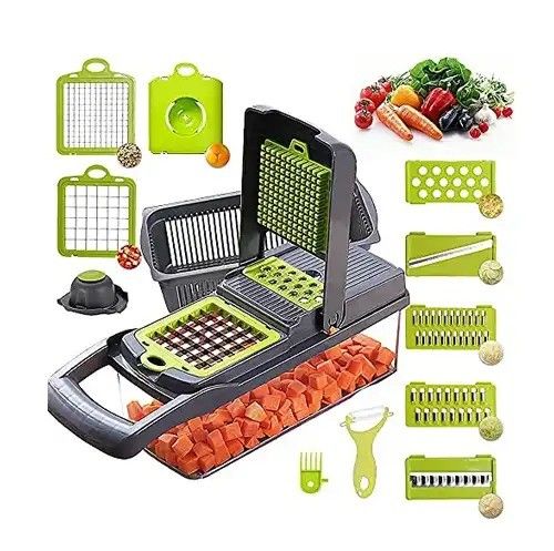 Tagliatore di verdura facile 12 in 1 Tagliatore di cibo Tagliatore di mandoline per accessori da cucina